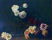 Henri Fantin-Latour Rosas blancas France oil painting artist
